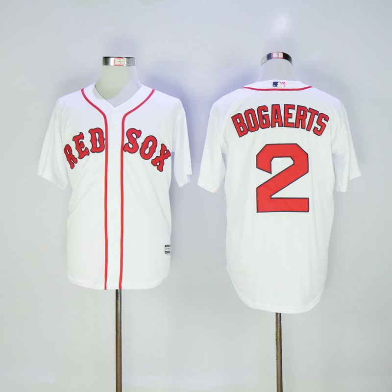 Men Boston Red Sox #2 Bogaerts White MLB Jerseys